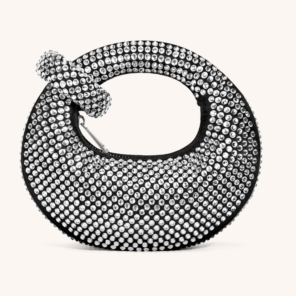 Abacus artificial crystal mini top handle bag